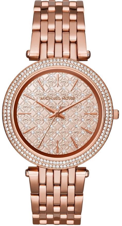 discount women rose gold michael kors watch